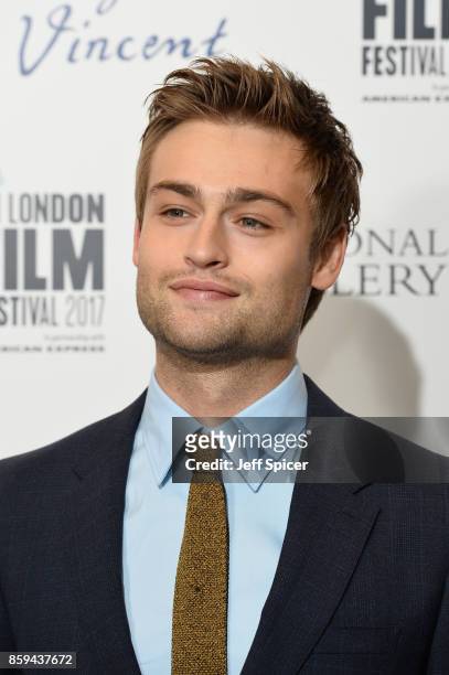Actor Douglas Booth attends the UK Premiere of "Loving Vincent" during the 61st BFI London Film Festival on October 9, 2017 in London, England.
