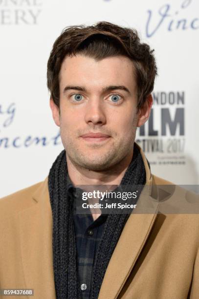 Actor Jack Whitehall attends the UK Premiere of "Loving Vincent" during the 61st BFI London Film Festival on October 9, 2017 in London, England.