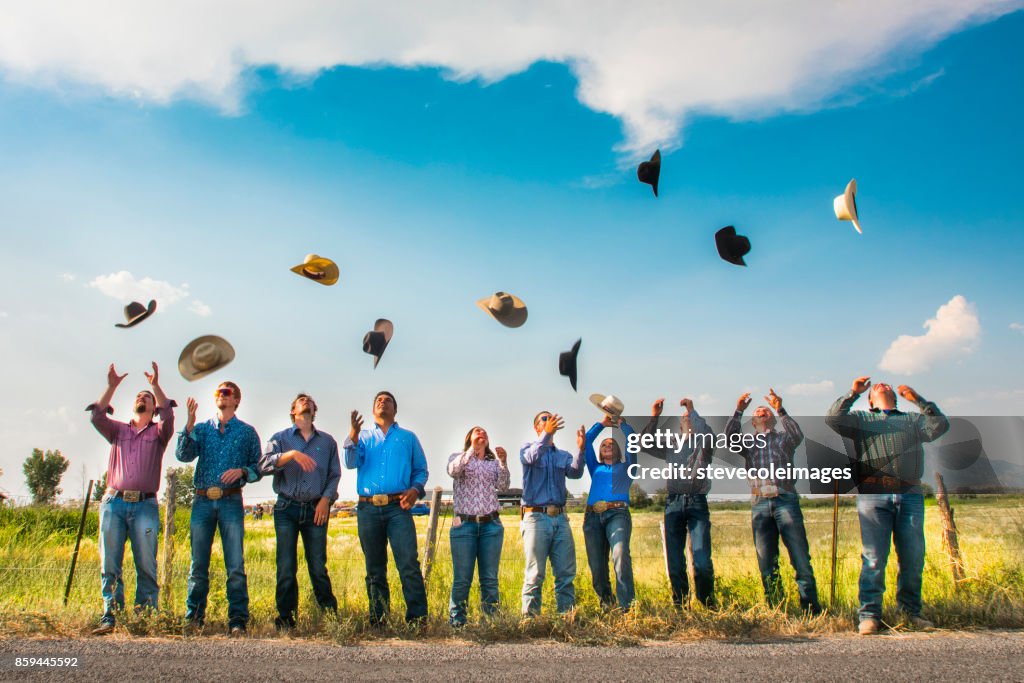 Portrait of Cowboys and Cowgirls