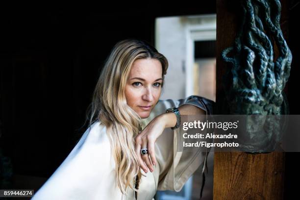 Artistic director of Sonia Rykiel, Julie de Libran is photographed for Madame Figaro on July 18, 2017 in Paris, France. PUBLISHED IMAGE. CREDIT MUST...