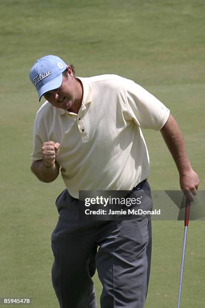 Jarrod Lyle of Australia during the final round of the Jacob's Creek Open Championship, February 19 held at Royal Adelaide Golf Club, Adelaide,...