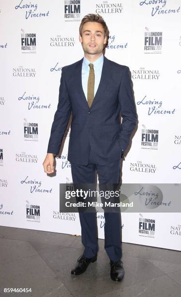 Douglas Booth attends the UK Premiere of "Loving Vincent" during the 61st BFI London Film Festival on October 9, 2017 in London, England.