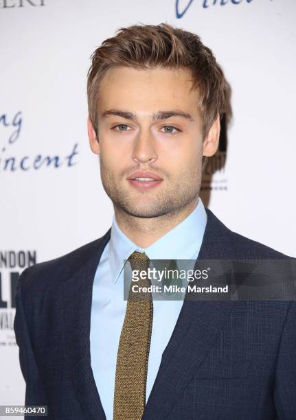Douglas Booth attends the UK Premiere of "Loving Vincent" during the 61st BFI London Film Festival on October 9, 2017 in London, England.