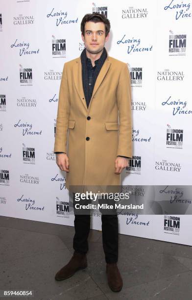 Jack Whitehall attends the UK Premiere of "Loving Vincent" during the 61st BFI London Film Festival on October 9, 2017 in London, England.