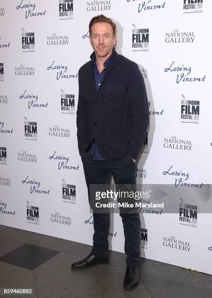 Damien Lewis attends the UK Premiere of "Loving Vincent" during the 61st BFI London Film Festival on October 9, 2017 in London, England.