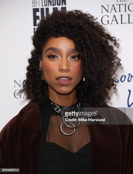 Lianne La Havas attends the UK Premiere of "Loving Vincent" during the 61st BFI London Film Festival on October 9, 2017 in London, England.