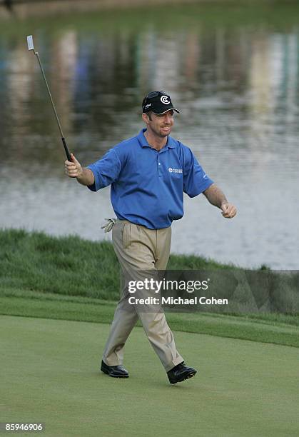 Rod Pampling wins the Bay Hill Invitational presented by MasterCard at the Bay Hill Club in Orlando, Florida on March 19, 2006. He made par on the...