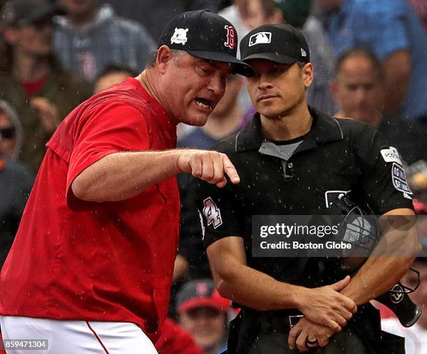 Boston Red Sox manager John Farrell was tossed from the game arguing a call during the third inning. The Boston Red Sox host the Houston Astros in...