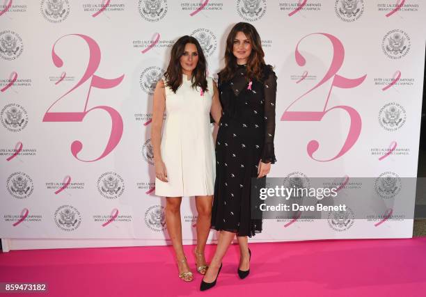 Sam Chapman and Nicola Haste of Pixiwoo attend the 25th Anniversary of the Estee Lauder Companies UK's Breast Cancer Campaign at the US Ambassadors...