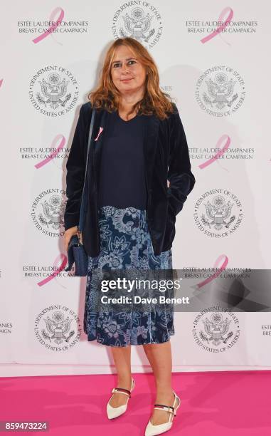 Alexandra Shulman attends the 25th Anniversary of the Estee Lauder Companies UK's Breast Cancer Campaign at the US Ambassadors Residence, Winfield...