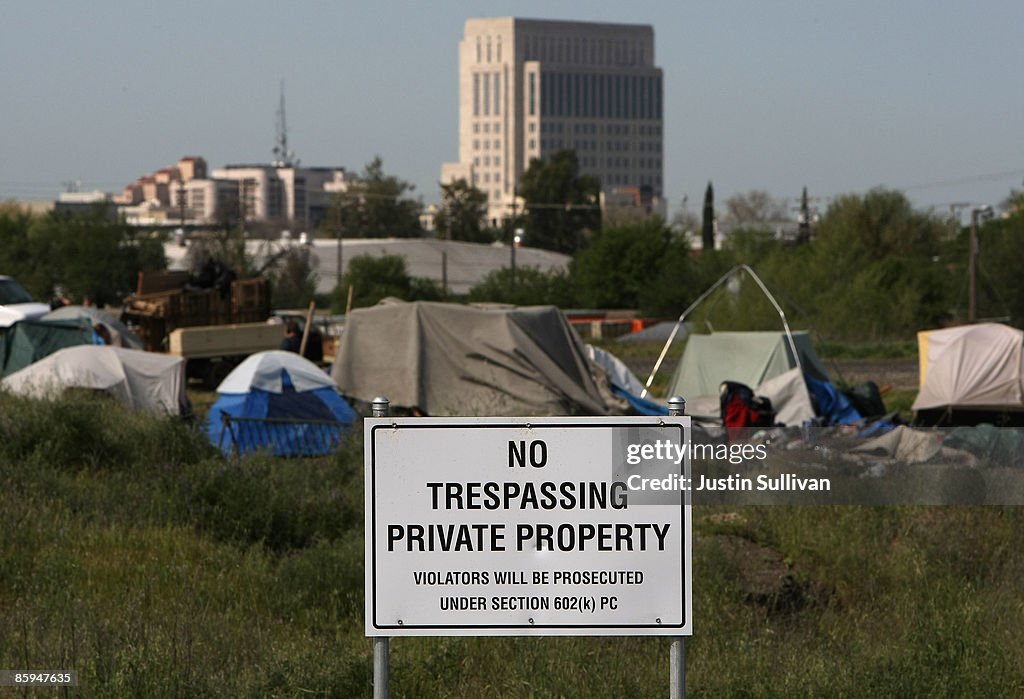Evictions Start At Sacramento's Tent City