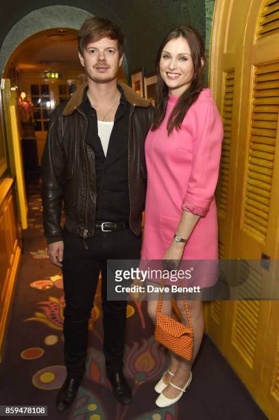 Richard Jones and Sophie Ellis-Bextor attend the Conde Nast Traveller 20th anniversary party at Vogue House on October 9, 2017 in London, England.