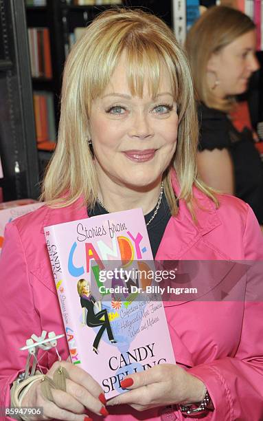 Candy Spelling arrives to sign copies of her new book "Stories From Candyland" at Book Soup on March 31, 2009 in Los Angeles, California.