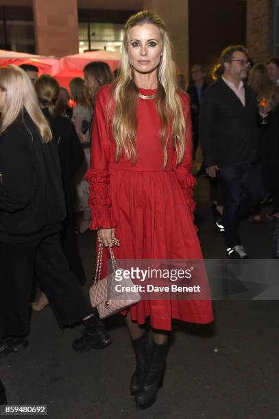 Laura Bailey attends the Conde Nast Traveller 20th anniversary party at Vogue House on October 9, 2017 in London, England.
