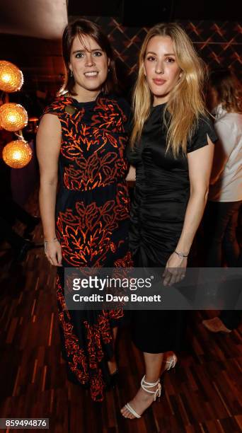 Princess Eugenie and Ellie Goulding attend during Leo's At The Arts Club - Launch Party on October 9, 2017 in London, England.