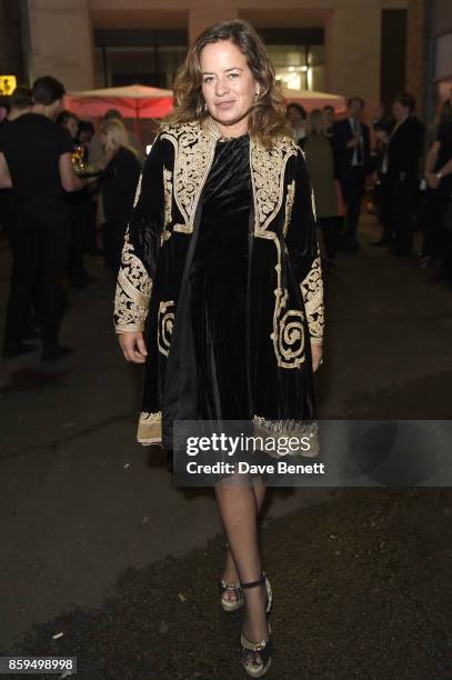 Jade Jagger attends the Conde Nast Traveller 20th anniversary party at Vogue House on October 9, 2017 in London, England.
