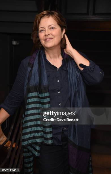 Greta Scacchi attends the press night after party for "Heisenberg: The Uncertainty Principle" at Century Club on October 9, 2017 in London, England.