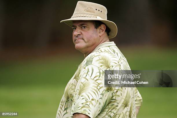 Chris Berman during the first round of the AT&T Pebble Beach National Pro-Am on the Poppy Hills Golf Course in Pebble Beach, California, on February...