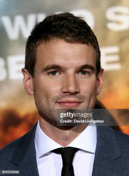 Actor Alex Russell attends the premiere of Columbia Pictures' "Only the Brave" at Regency Village Theatre on October 8, 2017 in Westwood, California.