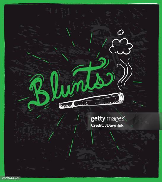 cannabis weed culture hand drawn labels designs - marijuana joint stock illustrations