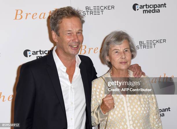 Jonathan Cavendish and Diana Cavendish attend the New York special screening 'Breathe' at AMC Loews Lincoln Square 13 theater on October 9, 2017 in...