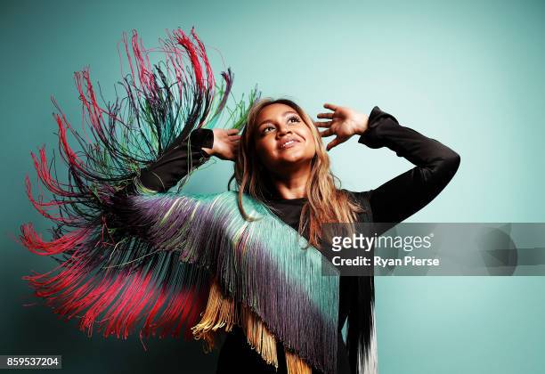 Singer Jessica Mauboy poses at the 31st Annual ARIA Nominations Event at Art Gallery Of NSW on October 10, 2017 in Sydney, Australia.