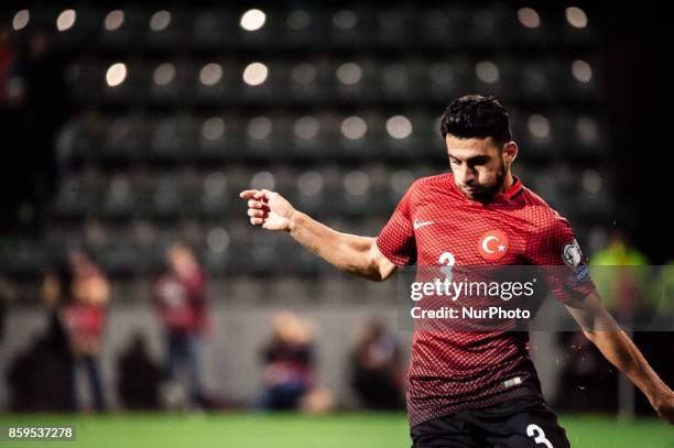 Ismail Koybasi of Turkey during the FIFA World Cup 2018 qualification football match between Finland and Turkey in Turku, Finland on October 9, 2017.