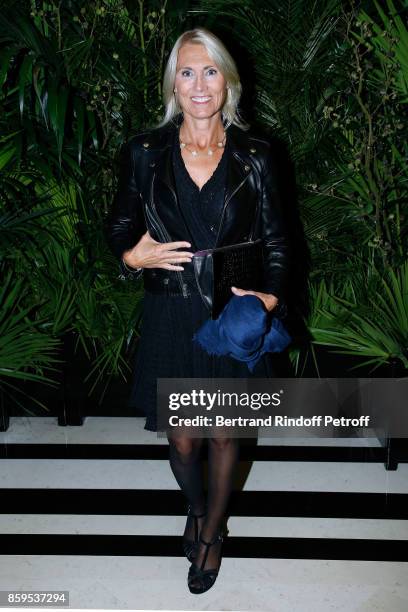 Marie Sara Lambert attends the "Diner des Amis de Care" at Hotel Peninsula Paris on October 9, 2017 in Paris, France.