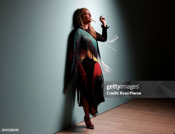 Singer Jessica Mauboy poses at the 31st Annual ARIA Nominations Event at Art Gallery Of NSW on October 10, 2017 in Sydney, Australia.