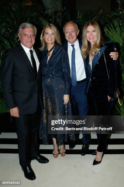 Dior Sidney Toledano, President of Care France, Arielle de Rothschild Chairman & Chief Executive Officer of L'Oreal Jean-Paul Agon and his wife...