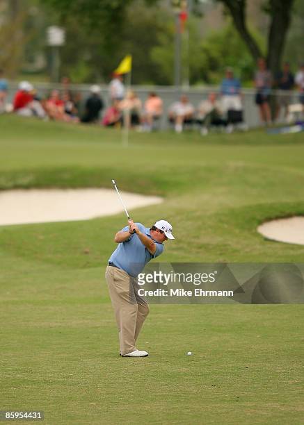 Jarrod Lyle during the fourth round of the Chitimacha Louisiana Open at Le Triomphe Country Club in Broussard, Louisiana on March 25, 2007.