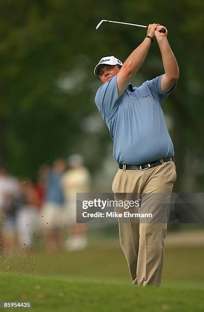 Jarrod Lyle during the fourth round of the Chitimacha Louisiana Open at Le Triomphe Country Club in Broussard, Louisiana on March 25, 2007.