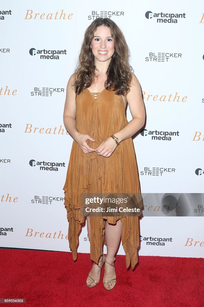 Sheila Kennedy attends the New York screening of "Breathe" at AMC