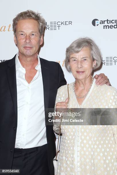Jonathan Cavendish and Diana Blacker attend the New York screening of "Breathe" at AMC Loews Lincoln Square 13 on October 9, 2017 in New York City.