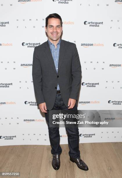 Dave Karger attends "Human Flow" New York Screening at the Whitby Hotel on October 9, 2017 in New York City.