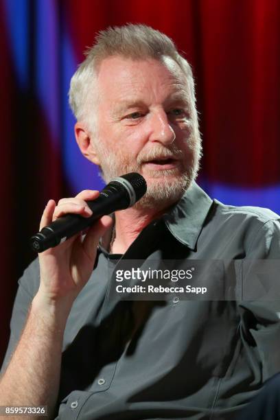Billy Bragg speaks onstage at Roots, Radicals and Rockers: How Skiffle Changed the World With Billy Bragg at The GRAMMY Museum on October 9, 2017 in...