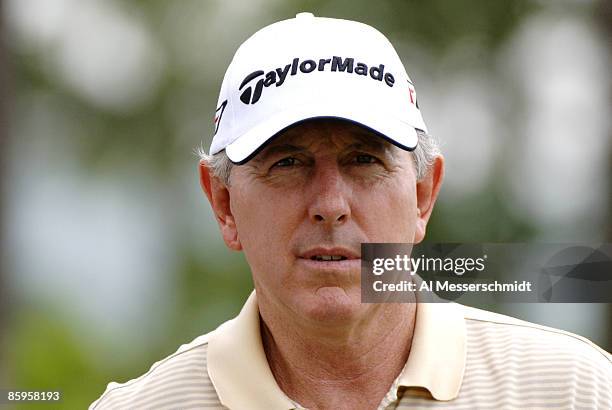 Hale Irwin on the first tee during the Regions Charity Classic Charter Communications Pro-Am at Robert Trent Jones Golf Trail at Ross Bridge in...