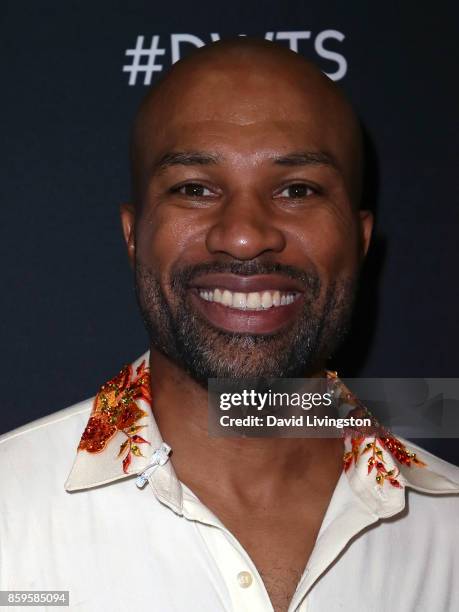 Former NBA player Derek Fisher attends "Dancing with the Stars" season 25 at CBS Televison City on October 9, 2017 in Los Angeles, California.