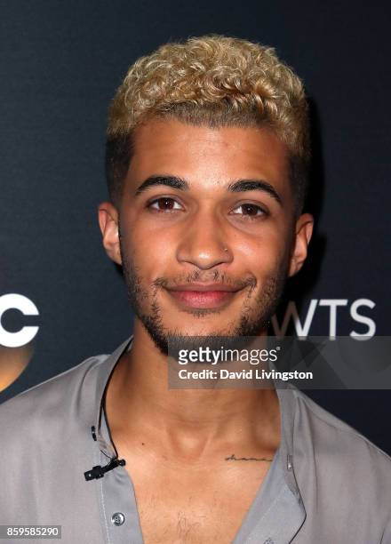 Singer Jordan Fisher attends "Dancing with the Stars" season 25 at CBS Televison City on October 9, 2017 in Los Angeles, California.