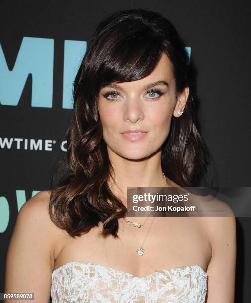 Actress Frankie Shaw arrives at the Los Angeles Premiere "SMILF" at Harmony Gold Theater on October 9, 2017 in Los Angeles, California.