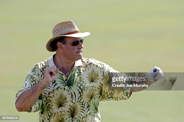 Chris Berman, ESPN Announcer reacts to a shot during the FedEx St. Jude Classic Stanford Pro-Am on May 24, 2006 at TPC Southwind in Memphis,...