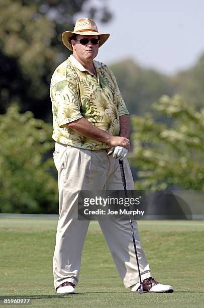 Chris Berman, ESPN announcer, looks on during the FedEx St. Jude Classic Stanford Pro-Am on May 24, 2006 at TPC Southwind in Memphis, Tennessee.