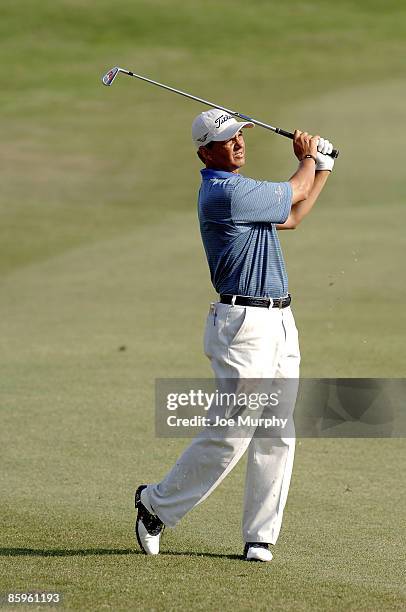 Tom Pernice Jr. Hits from the fairway during the First Round of the FedEx St. Jude Classic on May 25, 2006 at TPC Southwind in Memphis, Tennessee.