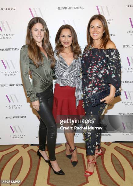 Arianna Du Manoir, Visionary Women Executive Board Member Angella Nazarian, and Carla Du Manoir attend Visionary Women present Grit, Guts, and Grace...