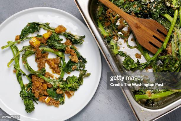 Charred Broccoli Rabe With Miso Bagna Cauda photographed in Washington, DC. .