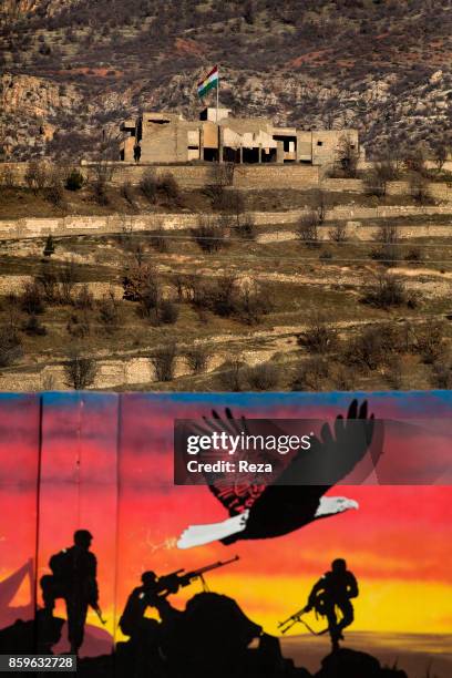 Palace of Saddam Hussein. A place beheld with terror during the time of Hussein's regime, today the ruins of his palatial home, built on a hill, lie...