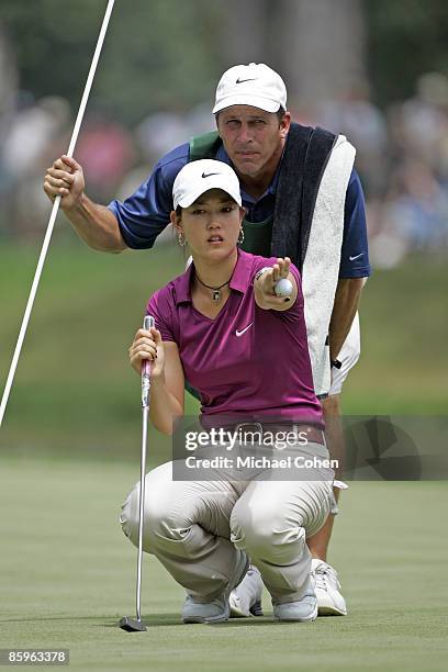 Michelle Wie during the first round of the John Deere Classic at TPC at Deere Run in Silvis, Illinois on July 13, 2006.