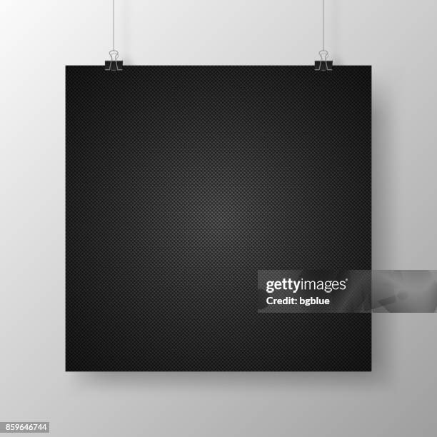 square sheet with carbon fiber background, isolated on white background - kevlar stock illustrations