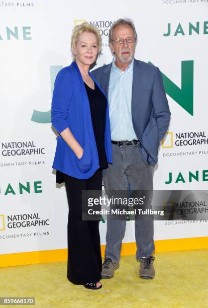 Jean Smart and Richard Gilliland arrive at the premiere of National Geographic Documentary Films' 'Jane' at the Hollywood Bowl on October 9, 2017 in...