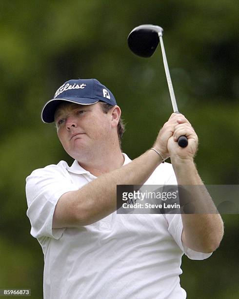 Jarrod Lyle during the fourth and final round of the Legend Financial Group Classic at the Stone Water Golf Club in Cleveland, Ohio on Sunday,...